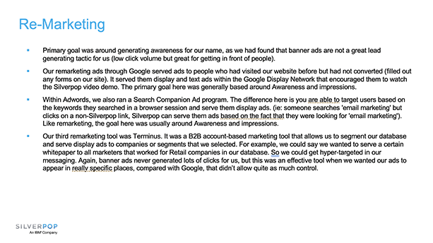 Example Cross-channel Marketing Campaign Assets